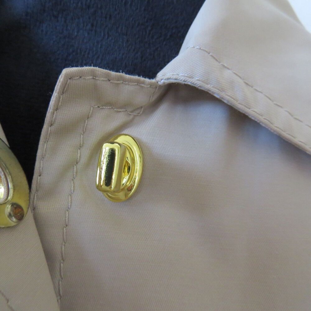 Isaac Mizrahi Live Khaki Jacket/Raincoat Small EUC - Picture 4 of 11